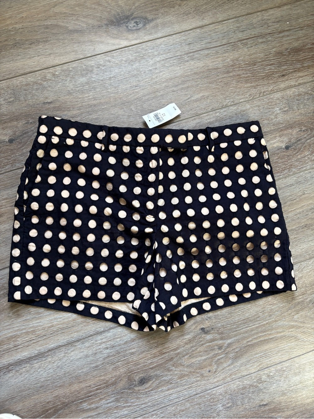 NWT Ann Taylor Size 12 Devin City Shorts In Midnight Blue/Near Black